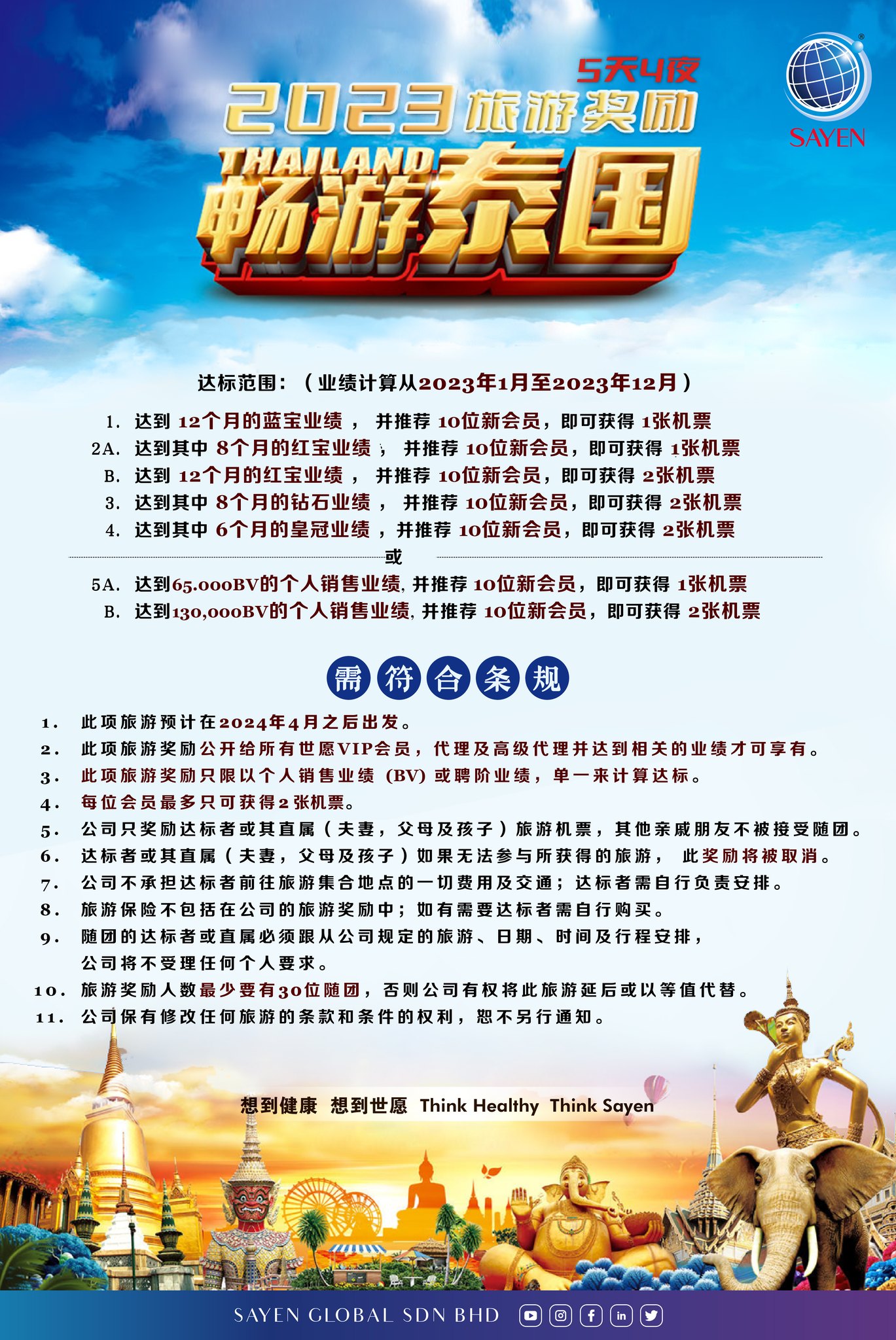 2023 | 泰国 5天4夜