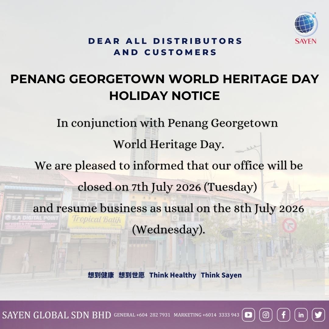 3/7/2026 | Penang Georgetown World Heritage Day Holiday Notice